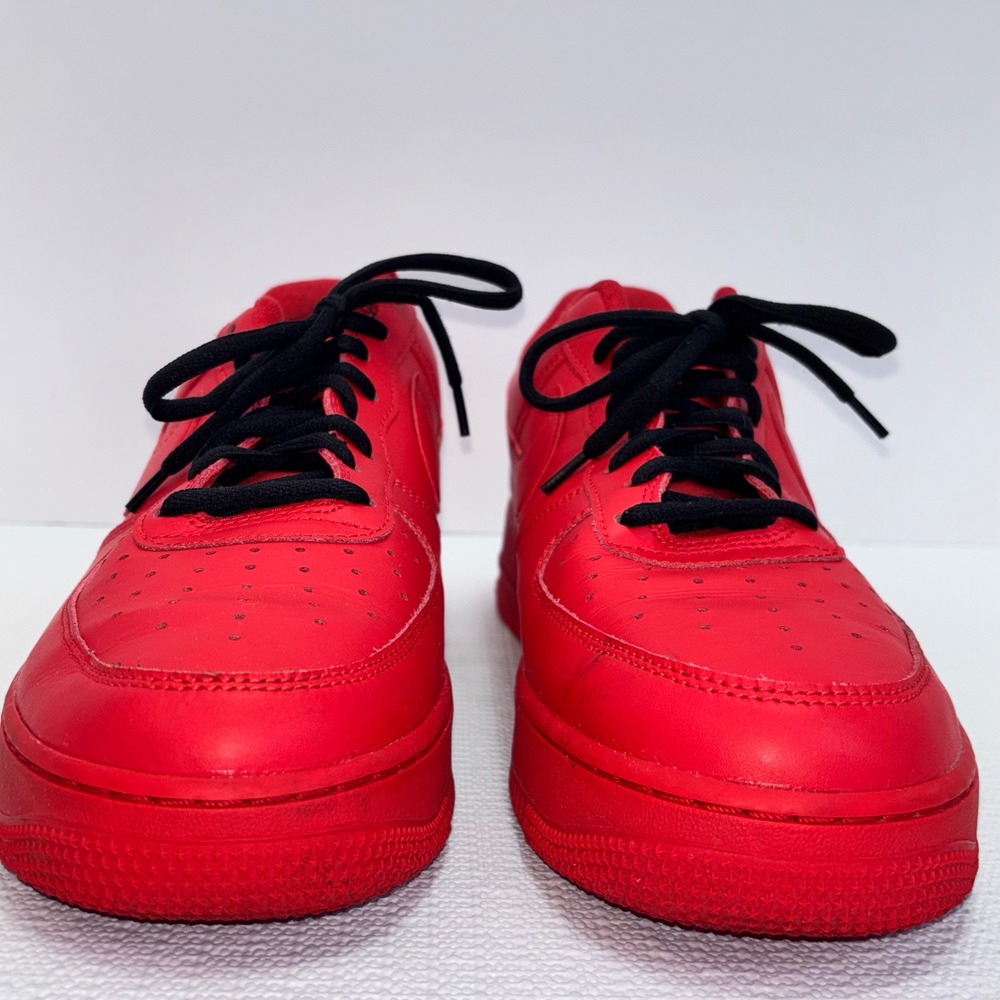 Nike Air Force 1 02/03/21 Red Sneakers Shoes Men's Size 12 CW6999-600 - Picture 3 of 8